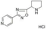 4-(5-pyrrolidin-2-yl-1,2,4-oxadiazol-3-yl)pyridine hydrochloride Struktur