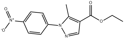 ethyl 5-methyl-1-(4-nitrophenyl)-1H-pyrazole-4-carboxylate Struktur