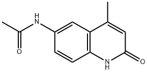 N-(2-hydroxy-4-methylquinolin-6-yl)acetamide Struktur