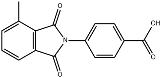 4-(4-methyl-1,3-dioxo-1,3-dihydro-2H-isoindol-2-yl)benzoic acid Struktur