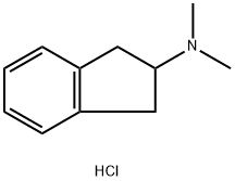 N,N-dimethylindan-2-amine hydrochloride Struktur