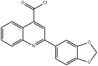 2-(1,3-benzodioxol-5-yl)quinoline-4-carbonyl chloride Struktur