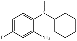 N~1~-Cyclohexyl-4-fluoro-N~1~-methyl-1,2-benzenediamine Struktur