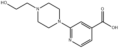 2-[4-(2-Hydroxyethyl)-1-piperazinyl]-isonicotinic acid Struktur