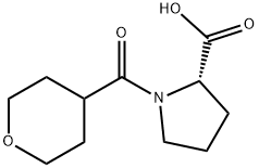 1-(Tetrahydro-2H-pyran-4-ylcarbonyl)proline Struktur