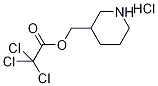 3-Piperidinylmethyl 2,2,2-trichloroacetatehydrochloride Struktur