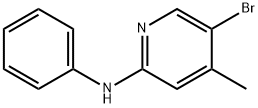 N-(5-Bromo-4-methyl-2-pyridinyl)-N-phenylamine Struktur