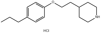 4-[2-(4-Propylphenoxy)ethyl]piperidinehydrochloride Struktur