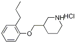 3-[(2-Propylphenoxy)methyl]piperidinehydrochloride Struktur