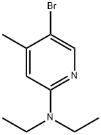 5-Bromo-N,N-diethyl-4-methyl-2-pyridinamine Struktur