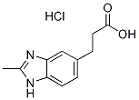 3-(2-Methyl-1H-benzoimidazol-5-yl)-propionic acidhydrochloride Struktur