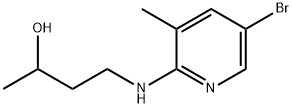 4-[(5-Bromo-3-methyl-2-pyridinyl)amino]-2-butanol Struktur