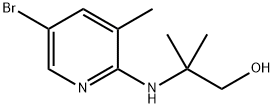 2-[(5-Bromo-3-methyl-2-pyridinyl)amino]-2-methyl-1-propanol Struktur