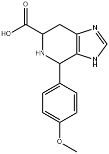 4-(4-Methoxy-phenyl)-4,5,6,7-tetrahydro-1H-imidazo[4,5-c]pyridine-6-carboxylic acid Struktur