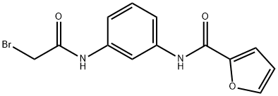 N-{3-[(2-Bromoacetyl)amino]phenyl}-2-furamide Struktur