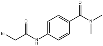 4-[(2-Bromoacetyl)amino]-N,N-dimethylbenzamide Struktur