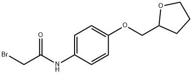 2-Bromo-N-[4-(tetrahydro-2-furanylmethoxy)phenyl]-acetamide Struktur