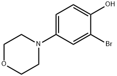 2-Bromo-4-(N-morpholino)phenol Struktur