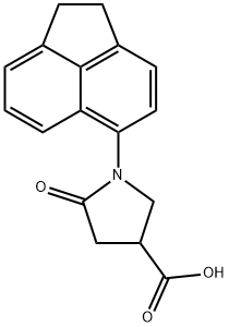 3-pyrrolidinecarboxylic acid, 1-(1,2-dihydro-5-acenaphthyl Struktur