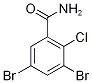 benzamide, 3,5-dibromo-2-chloro- Struktur