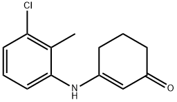 2-cyclohexen-1-one, 3-[(3-chloro-2-methylphenyl)amino]- Struktur