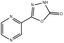 1,3,4-oxadiazol-2-ol, 5-pyrazinyl- Struktur