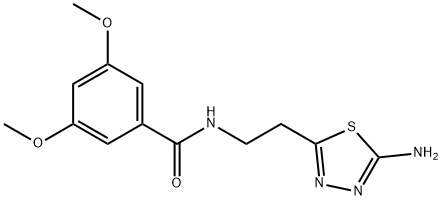 benzamide, N-[2-(5-amino-1,3,4-thiadiazol-2-yl)ethyl]-3,5- Struktur