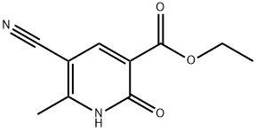 Ethyl 5-cyano-2-hydroxy-6-methylpyridine-3-carboxylate Struktur