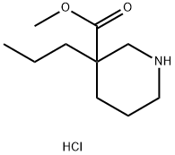 Methyl 3-propylpiperidine-3-carboxylate hydrochloride Struktur