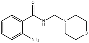 2-Amino-N-(morpholin-4-ylmethyl)benzamide Struktur