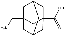 3-(Aminomethyl)adamantane-1-carboxylic acid hydrochloride Struktur