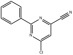 6-Chloro-2-phenylpyrimidine-4-carbonitrile Struktur