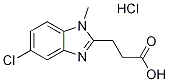 3-(5-Chloro-1-methyl-1H-benzoimidazol-2-yl)-propionic acid hydrochloride Struktur