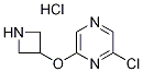 2-(3-Azetidinyloxy)-6-chloropyrazine hydrochloride Struktur