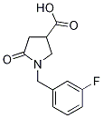 1-(3-FLUOROBENZYL)-5-OXOPYRROLIDINE-3-CARBOXYLICACID Struktur