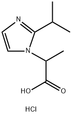 2-(2-ISOPROPYL-IMIDAZOL-1-YL)-PROPIONIC ACIDHYDROCHLORIDE Struktur