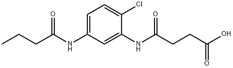 4-[5-(BUTYRYLAMINO)-2-CHLOROANILINO]-4-OXOBUTANOIC ACID Struktur