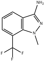 1-methyl-7-(trifluoromethyl)-1H-indazol-3-amine Struktur