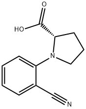 1-(2-Cyanophenyl)pyrrolidine-2-carboxylic acid Struktur