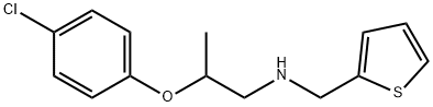 2-(4-Chlorophenoxy)-N-(2-thienylmethyl)-1-propanamine Struktur