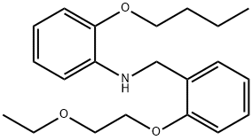 2-Butoxy-N-[2-(2-ethoxyethoxy)benzyl]aniline Struktur