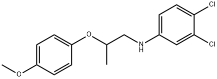 3,4-Dichloro-N-[2-(4-methoxyphenoxy)propyl]aniline Struktur