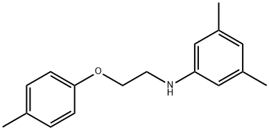 3,5-Dimethyl-N-[2-(4-methylphenoxy)ethyl]aniline Struktur