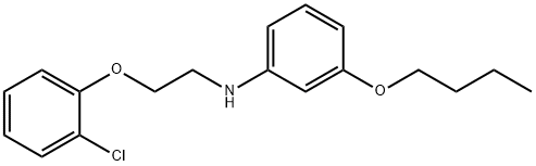 3-Butoxy-N-[2-(2-chlorophenoxy)ethyl]aniline Struktur