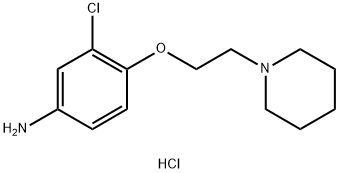 3-Chloro-4-[2-(1-piperidinyl)ethoxy]phenylaminedihydrochloride Struktur