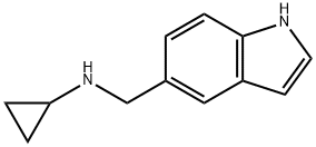 N-(1H-Indol-5-ylmethyl)cyclopropanamine Struktur