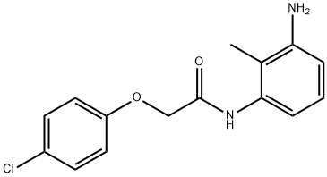 N-(3-Amino-2-methylphenyl)-2-(4-chlorophenoxy)-acetamide Struktur