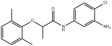 N-(3-Amino-4-chlorophenyl)-2-(2,6-dimethylphenoxy)propanamide Struktur