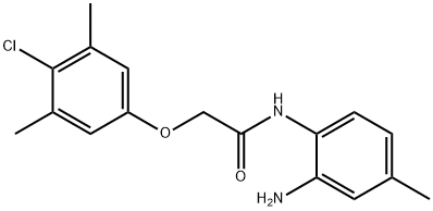 N-(4-Amino-2-methylphenyl)-2-(4-chloro-3,5-dimethylphenoxy)acetamide Struktur