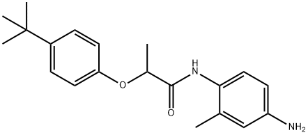 N-(4-Amino-2-methylphenyl)-2-[4-(tert-butyl)-phenoxy]propanamide Struktur